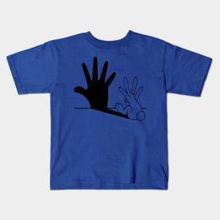 Rabbit Hand Shadow Classic 1 Kids T-Shirt